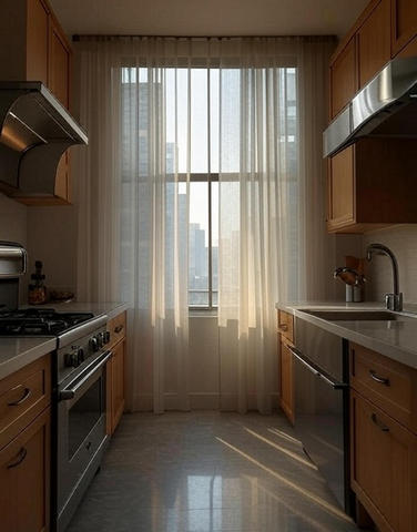 Стильний дизайн кухонних штор для сучасної кухні | Welwet