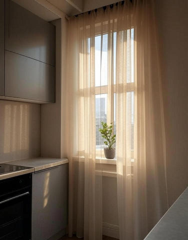 Практичні рішення для штор на маленькій кухні | Welwet
