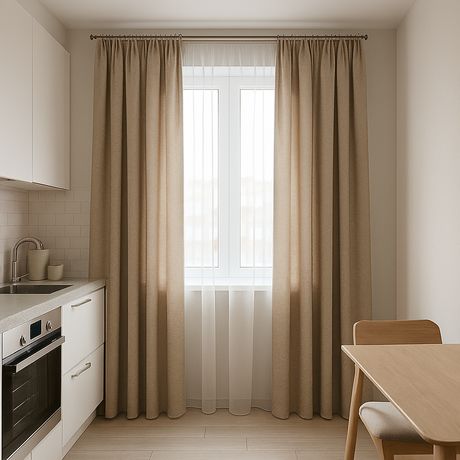 Які тканини вибрати для кухонних фіранок | Welwet