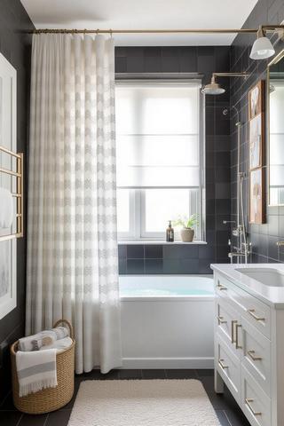 Дизайн: як фіранка задає настрій ванною | Welwet