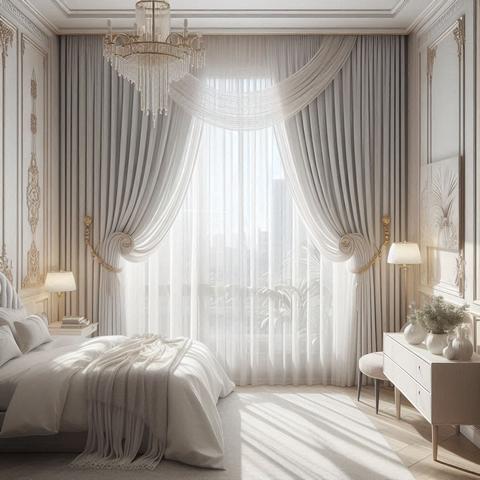 Білі фіранки - це класичний вибір для спальні | Welwet