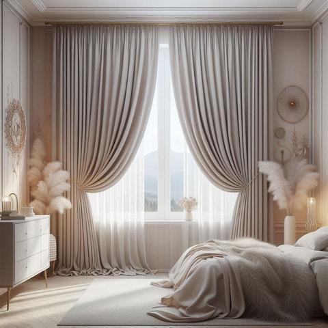 Фіранки в спальні захищають кімнату від сонячних променів, пилу і сторонніх очей | Welwet