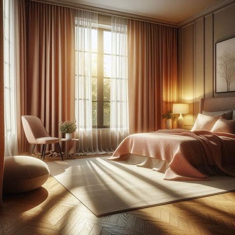 Поєднання штор з інтер'єром спальні | Welwet