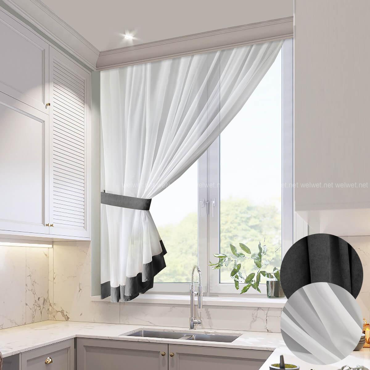 Як розмістити штори на кухні | Інтернет-магазин Welwet