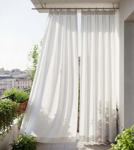 Зонування балкона за допомогою штор | Welwet