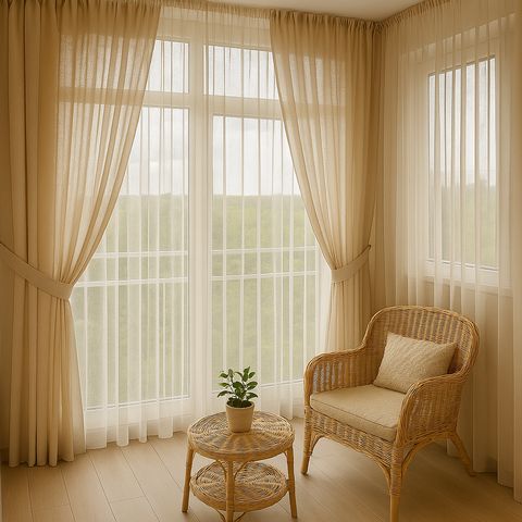 Зона відпочинку на балконі з м'якими тканинами | Welwet