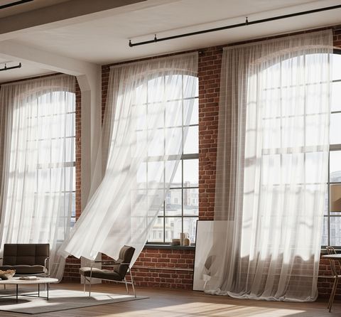 Використання контрастних поєднань тюлю в лофті | Welwet