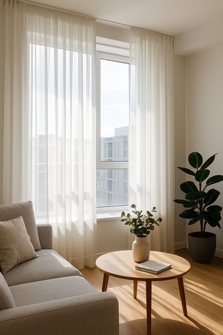 Тюль на вікнах в сучасній квартирі | Welwet