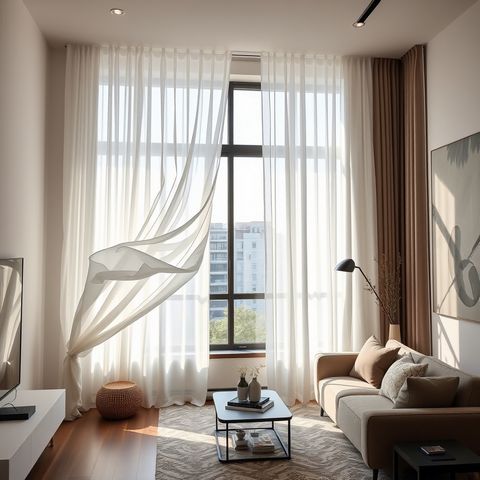 Новий сучасний тюль на вікнах квартири | Welwet