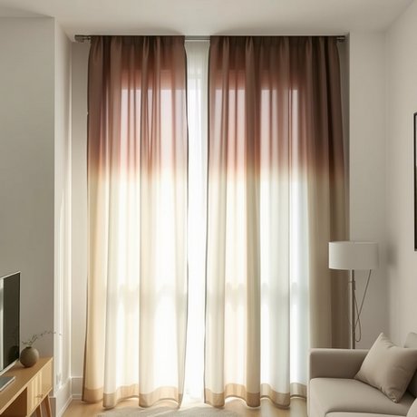 Тюль омбре відрізняється плавним переходом | Welwet