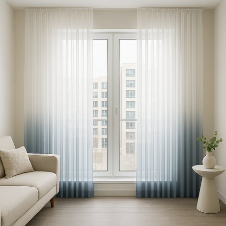 Тюль омбре відмінно вписується в інтер'єри різних кімнат | Welwet