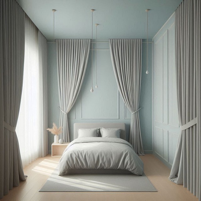 Ахроматичні поєднання штор і стін - Welwet