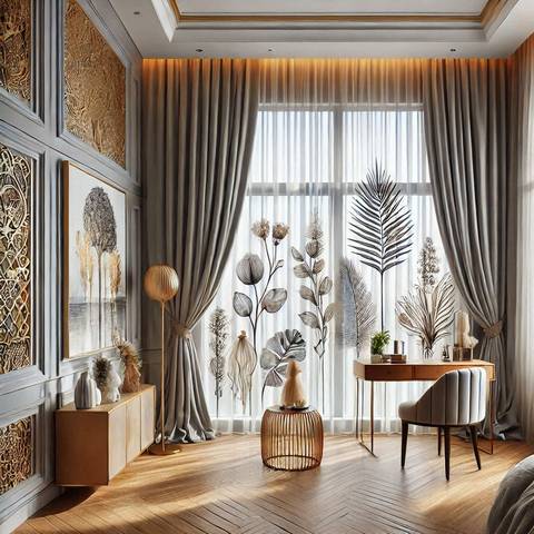 Приклади успішних поєднань штор і тюлю в реальних інтер'єрах | Welwet