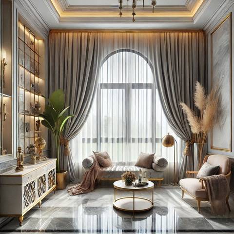 Стилі інтер'єру та відповідні комбінації штор та тюлю | Welwet