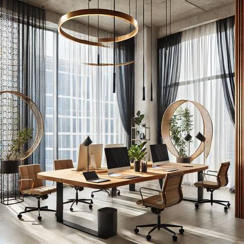 Вибір тюлі для офісного простору | Welwet